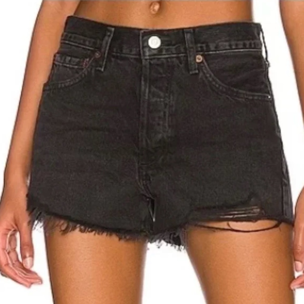 AGOLDE Parker Short - Black, Size 25